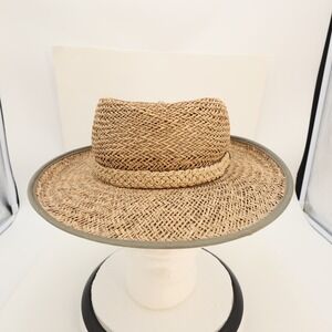 Dorfman Pacific Summer Club Tan Woven Straw Sun Hat Mens XL Safari Fedora